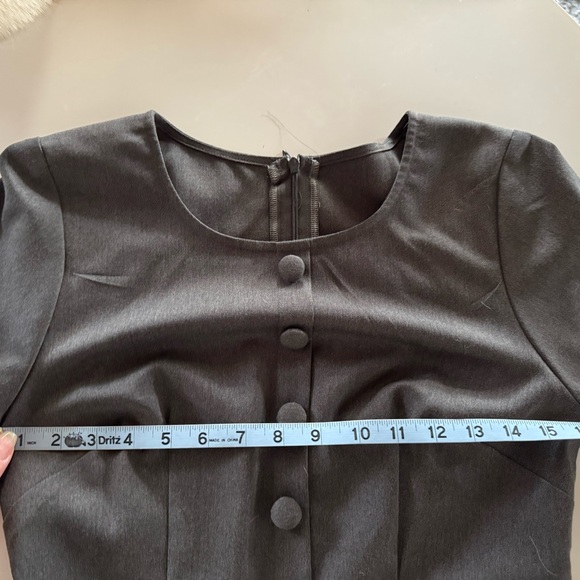 Custom Pinup Grey Dress w Cape by HMC - Picture 7 of 8